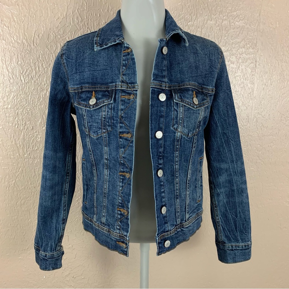 NEW Old Navy Medium Wash Button Front Jean Jacket